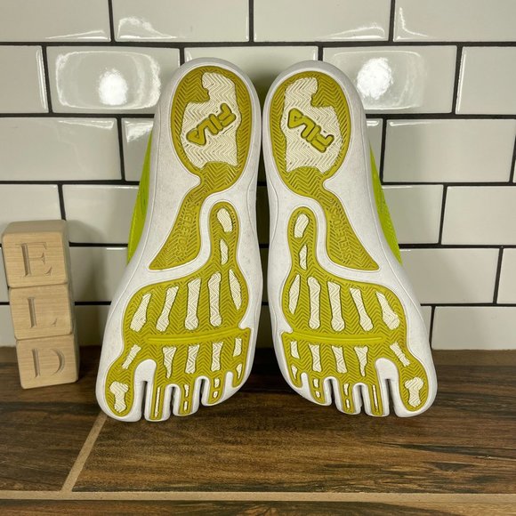 Fila Womens Skele-Toes TriFit Lime Green Running Water Shoes 5PK14005-301 Size 6 - Picture 7 of 8